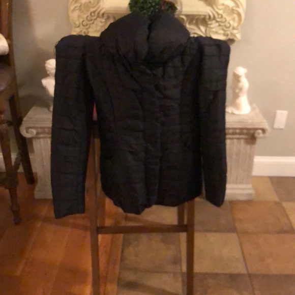 Laundry By Shelli Segal Plum Puffer Jacket Hood M - Picture 1 of 8